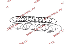 Кольцо уплотнительное гильзы цилиндра (комплект 12 тонких и 12 толстых) двигатель TD226B6G фото Якутск